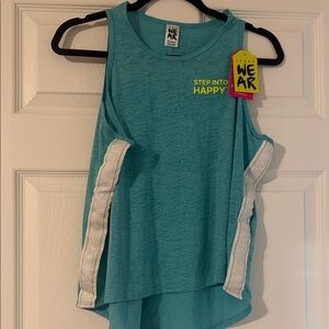 NWT Zumba Wear "Step Into Happy" Tank Top